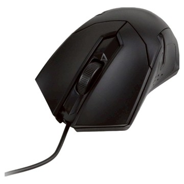 infotec 英富達 MM105 高解析有線光學滑鼠  USB供電  左右手適用  黑色