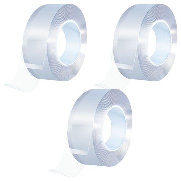 德利生活 強力奈米雙面膠 5 x 300cm  3捲