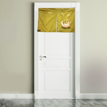 酷玩貓 - 歸屬主義二開式穿管短門簾