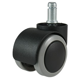 滾動幸福PU輪 A-507-E011輪片直徑50mm系列 (1組/5入)插桿直徑11x長22mm  木地板專用 電腦椅 辦公椅 台灣製造