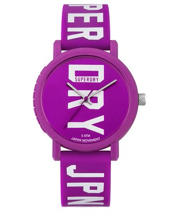 Superdry Women's Women's Campus Fluro Block Watch Purple / Fluro Purple - Size: 1SIZE