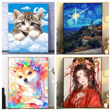 💛盒裝💛台中寄出💛 DIY鑽石貼畫 5D鑽石畫 點鑽畫 DIY立體鑽貼畫 鑽石貼 貼鑽畫鑽畫手工藝手作圓形鑽