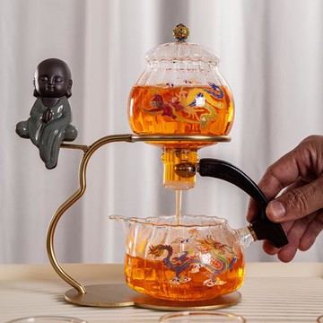 2025年新款變色龍鳳全自動茶具套裝家用輕奢高檔沖茶器辦公室泡茶