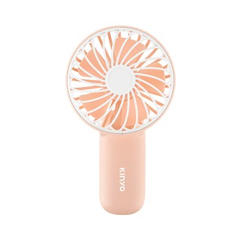 免運 kinyo 3檔風速手持折疊充電風扇(粉色) uf-2031 超值2入組