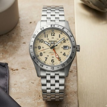SEIKO 精工 5 SPORTS系列 GMT兩地時間 機械腕錶 39.4mm (4R34-00C0S/HDB002K1)