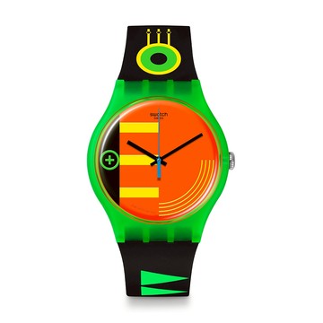 Swatch SWATCH NEON RIDER 經典手錶/瑞士製造 SO29G106 (41mm)【官方旗艦店】