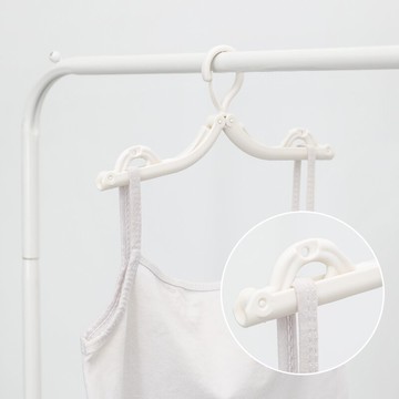 創意個性折疊晾衣架3個裝 學生宿舍臥室衣柜家用多功能收納整理架