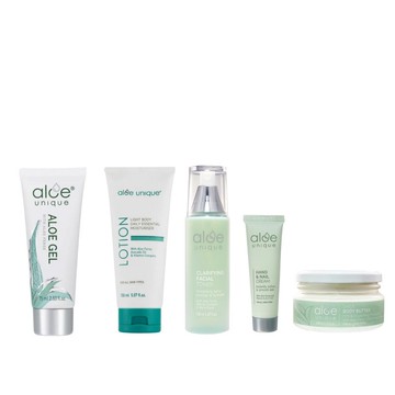 優尼客 蘆薈凝膠+清爽身體乳+清新化妝水+舒潤護手霜+乳木果乳霜