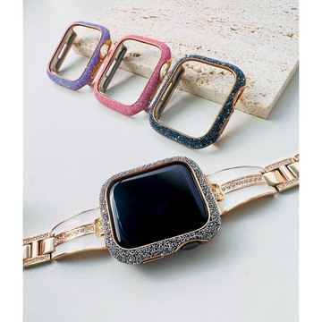 《低價清倉》超质感 適用 APPLE WATCH SE3 亮片錶殼 邊框殼 保護殼 錶框 S9 S8 45mm 40mm