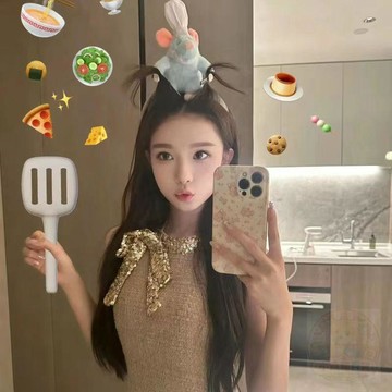 💫店長推薦💫小君雅同款料理鼠王髮箍老鼠洗臉髮飾女髮卡捆可愛高顱頂流行頭飾