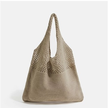 【AngelNaNa】側背包-韓網同款chic簡約復古針織手提單肩包水桶包女斜背包(SBA0416)