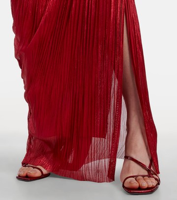 Maria Lucia Hohan Claudine scarf-detail silk mousseline gown