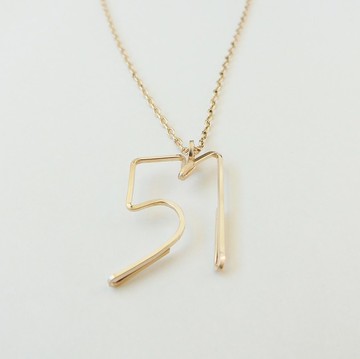 華麗數字雙位項鍊