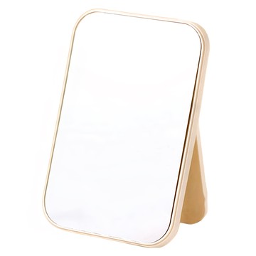 摺疊化妝鏡 長方高清大鏡面 一秒開支架 圓弧邊角  北歐米  1入