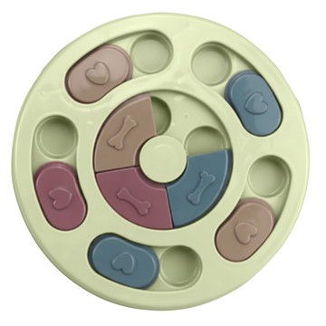 高精寵物 寵物慢食碗  綠色  1個