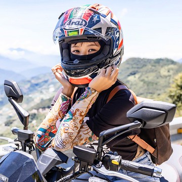 【MEGA COOUV】 防曬涼感圖騰袖套-骷顱玫瑰-不分尺寸-一雙2入