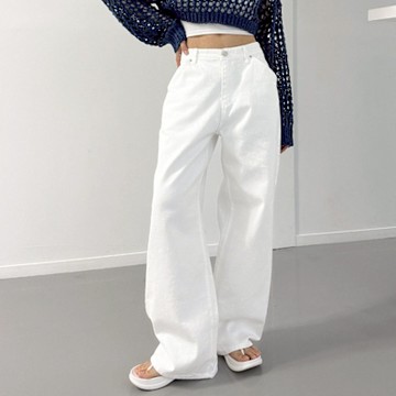 正韓牛仔褲 牛仔直筒長褲DOB0397-創翊韓都