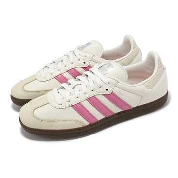 [ACS] adidas 德訓鞋 Samba OG W 女鞋 米白 粉紅 休閒鞋 復古 愛迪達 IG1962