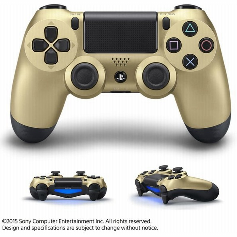 新品即納 Acc Ps4 ワイヤレスコントローラー デュアルショック4 Dualshock4 ゴールド Sce Cuh Zct1j06 通販 Lineポイント最大0 5 Get Lineショッピング