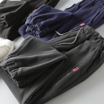 重磅牛貨 挪威單 外貿尾貨冬季男士雙面搖粒絨束腳衛褲休閑褲潮