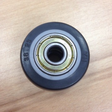【1.5英吋】38x23mm 高彈性TPR輪(含兩顆精密軸承)-內孔8mm
