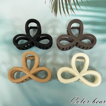 【卡樂熊】霧感系列．領結無限造型抓夾/髮夾(四色)