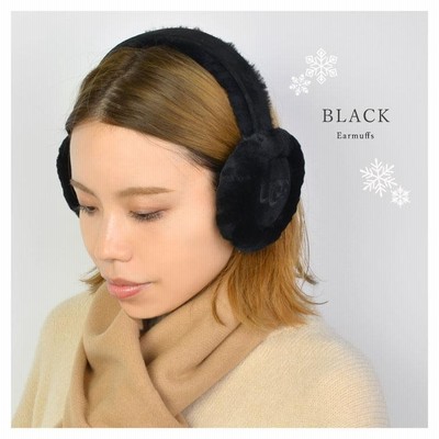 UGG アグ イヤーマフ 耳当て ブラック 防寒 ファー シープスキン イヤーマフ ugg アグ 防寒 耳当て レディース おしゃれ ブランド