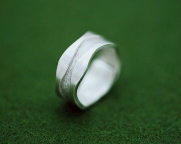 Tatewaku 戒指 - 江戶圖案 - 日本設計 - 男女通用戒指