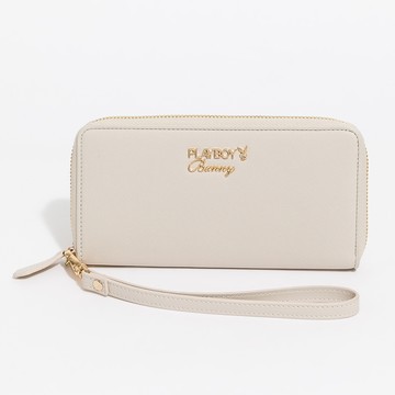 PLAYBOY - 拉鍊長夾 Miss Perfect系列 - 灰色/542-5701-05-3