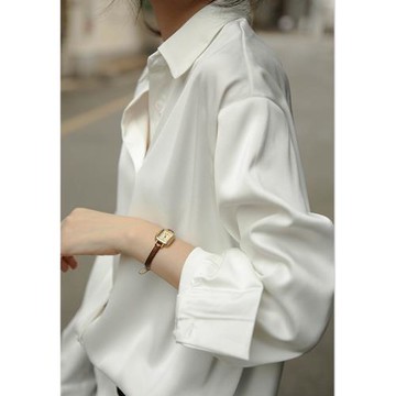 2026年春秋新款寬松顯瘦百搭襯衫女時尚休閑氣質長袖上衣內搭襯衣