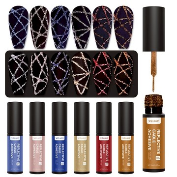 🔥隔日到貨🔥 XEIJAYI 反光爆閃 拉絲膠 拉線膠 甲油膠 光療膠 金屬拉絲膠 彩繪劃線 畫花 雕花 拉線 蜘蛛膠