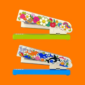 【blank.】全面7折★Wiggle Wiggle 釘書機(海底世界/花園)