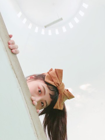 夕陽微光 駝色 禮物大蝴蝶結髮帶 兩用 ggoomstudio