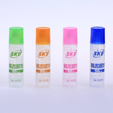 SKB GL-10膠水 台灣製造 50cc 膠水 合成糊  透明膠水 熱賣款 膠水棉頭  批發 辦公室 文具 好愛買