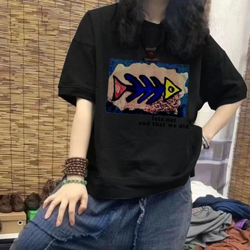 台灣現貨【甜心t恤】純棉女士t恤 短袖 短袖上衣 oversize寬鬆上衣 韓版上衣 圓領上衣女 短袖t恤 大尺碼上衣女