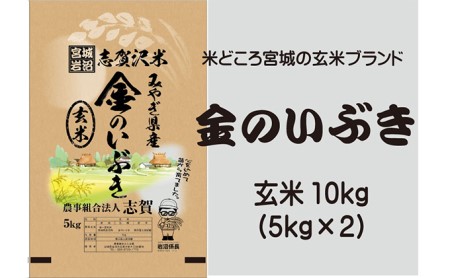 金のいぶき　玄米10kg（5kg×2）