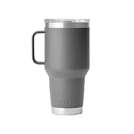 YETI Rambler 30 oz Travel Mug, Stainless Steel, Vacuum Insulated with Stronghold Lid, Black並行輸入品