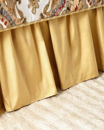 Ruffled Silk Dust Skirt, King
