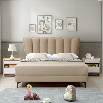 直人木業-THE AGNES設計師款床組/雙人加大6尺(三色可選)柔韵奶灰