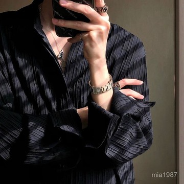 【Nobodyknows男裝】春季襯衫長袖男設計感小衆上衣港風日係外套春秋痞帥ins潮流襯衣