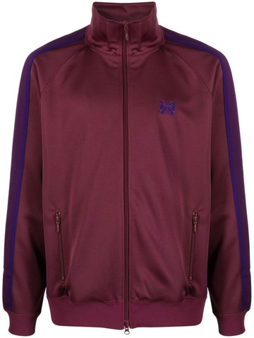 Needles - logo-embroidered zip-up bomber jacket - men - Polyester/Rayon - L