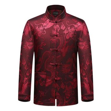 【巴黎精品】現貨+預購 新中式唐裝外套中國風襯衫長袖上衣夾克休閒男裝-冬季男外套2色a1kr41