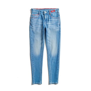 EDWIN 男款 東京紅 迦績彈力機能極窄管褲 (拔淺藍)