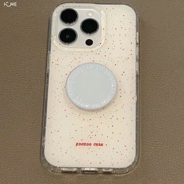 簡約潑墨英文支架蘋果18171615手機殼iPhone14promax軟殼7P8P防摔