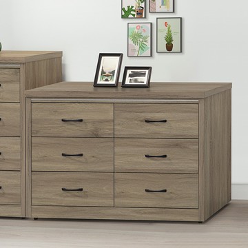 【顛覆設計】聖艾諾4尺灰橡色六斗櫃