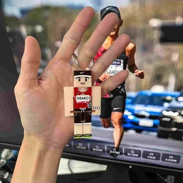 臺灣出貨+免運大迫傑3D打印人仔書包掛件田徑運動員法拉赫基普喬格揹包掛件禮物