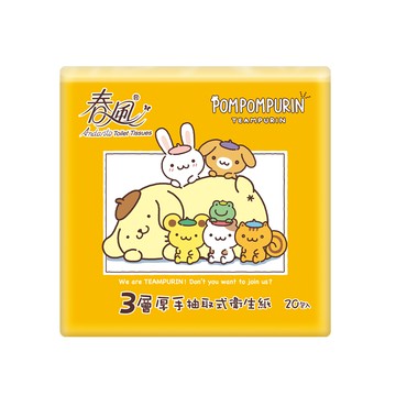 春風Hello Kitty三層抽取式衛生紙90PC