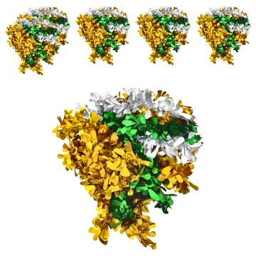 聖誕水滴葉造型金蔥條  3.5吋  GTX-615  6條