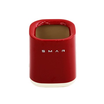 FL 生活+ 輕奢風潤色方形垃圾桶 聖誕紅 A-416-R 時尚簡約 居家垃圾收納  12L