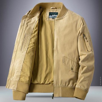 春秋季青年寬松工裝夾克男大碼休閑上衣服男潮流棒球領飛行員外套